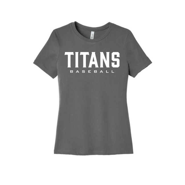 Toluca Titans Baseball  Women's Cotton Crew Tee