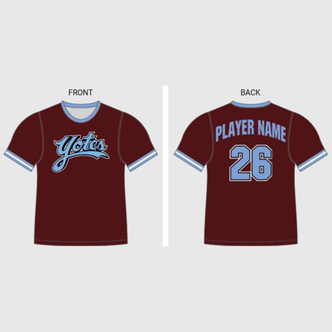 AV Coyotes Baseball Yotes City Connect Jersey