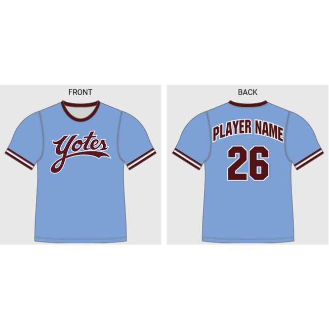 AV Coyotes Baseball Yotes City Connect Jersey