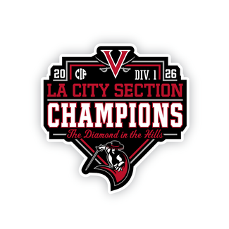 Bagger Sports Verdugo Baseball LA City 2026 Champion Decal 5x5