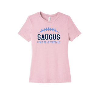 Saugus Girl's Flag Football Ladies Relaxed Crew Tee