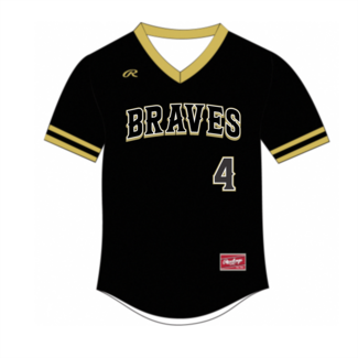 Rawlings Braves Rawlings Custom Braves V-Neck Jersey