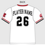 Rebels Baseball Custom White Jersey - 8U Team