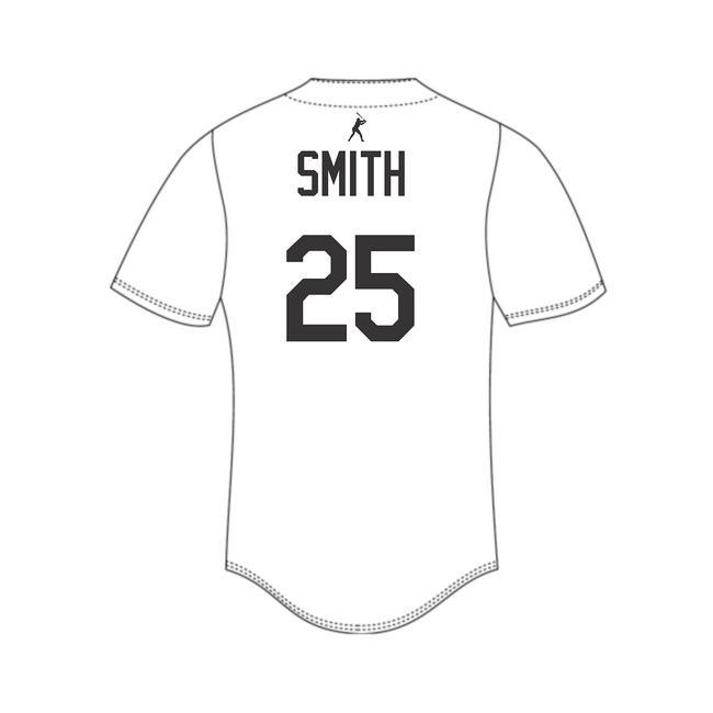 Rebels Baseball Custom Rawlings White Jersey