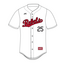 Rebels Baseball Custom Rawlings White Jersey