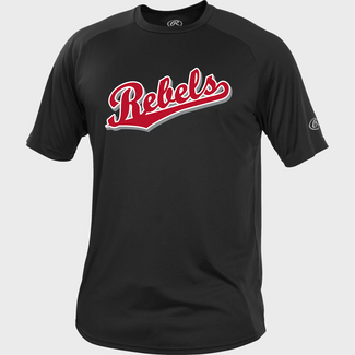 Rawlings Rebels Baseball Rawlings Tech Short Sleeve