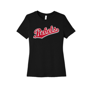 Rebels Baseball Ladies Relaxed Crew Tee