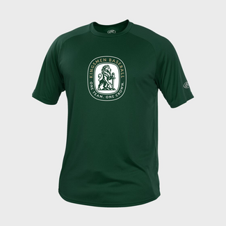 Rawlings Kingsmen Baseball Rawlings Tech Short Sleeve - Green