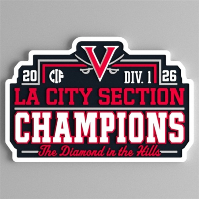 Verdugo Baseball LA City Champions 2026 Patch Snapback Cap