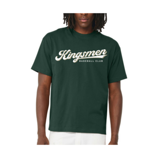 Kingsmen Baseball Unisex 6 oz Heavyweight Tee - Forest Green