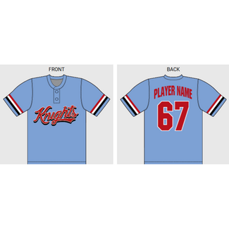 Alleson Knights Baseball 2 Button Custom Jersey