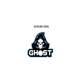 Bagger Sports Ghost 3D Helmet Decal