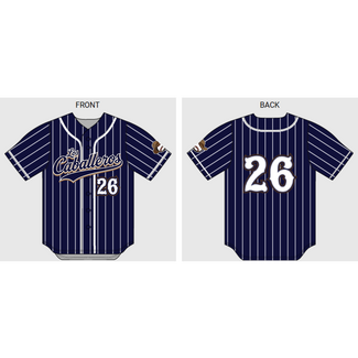 Alleson Caballeros Baseball Custom Full Button Jersey