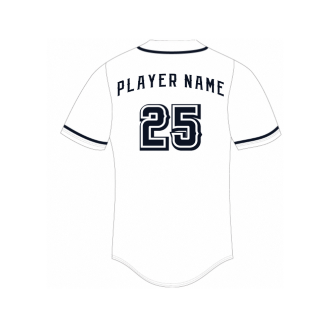 Chatsworth Baseball Custom Rawlings White Jersey