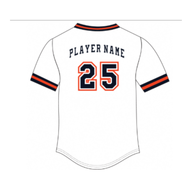 Chatsworth Baseball Custom Rawlings V-Neck White Jersey