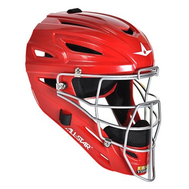 All-Star System Seven Adult Solid Gloss Catching Helmet - MVP2500-1