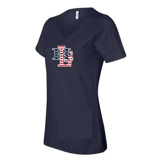 LHS Bella Ladies Short Sleeve V-Neck Jersey T-Shirt - 6005