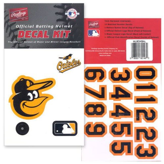 Rawlings MLB Decal Kit: MLBDC