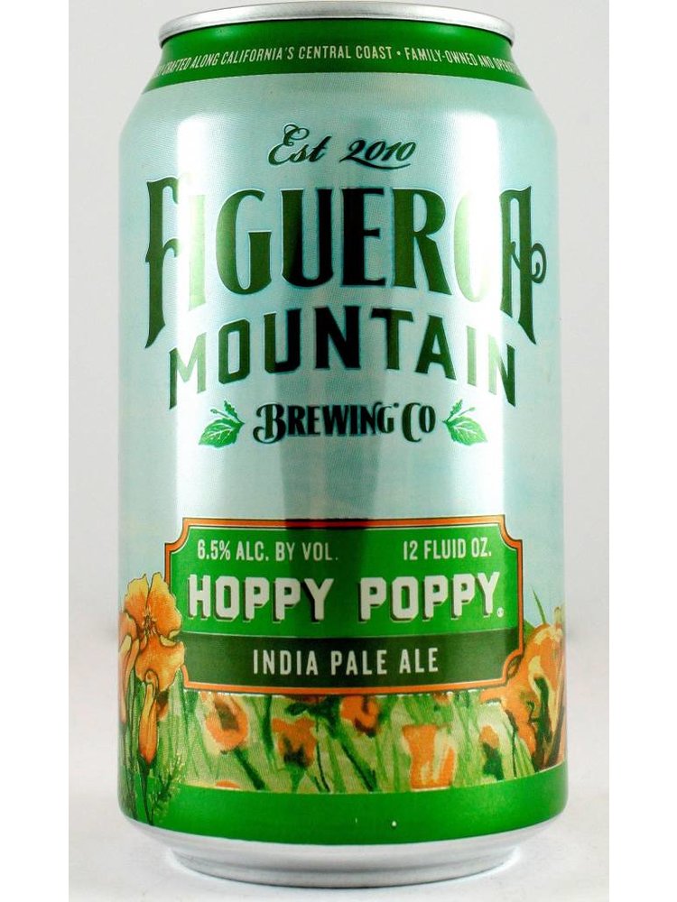 Figueroa Mountain Brewing "Hoppy Poppy" India Pale Ale 12oz can - Buellton, CA