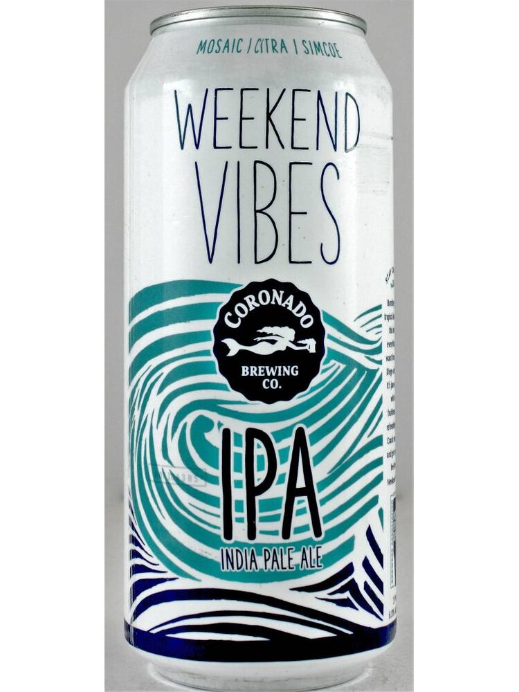 Coronado Brewing "Weekend Vibes" India Pale Ale 16oz Can - San Diego CA