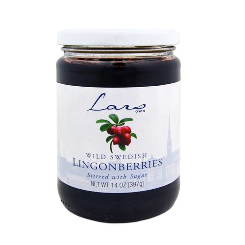 Lars Wild Swedish Lingonberries 14.1oz Jar, Sweden Lars Wild Swedish Lingonberries 14.1oz Jar, Sweden