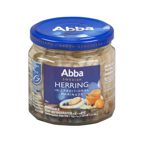 Abba Swedish Herring in Traditional Marinade 8 oz. Abba Swedish Herring in Traditional Marinade 8 oz.