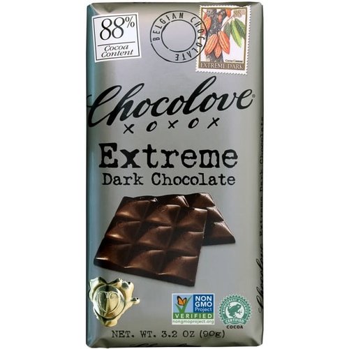 Chocolove 88% Extreme Dark Chocolate Bar 3.2oz, Boulder, CO