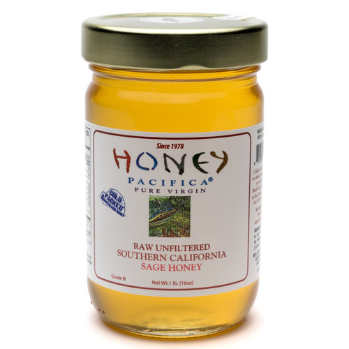 Honey Pacifica Raw Unfiltered Southern California Sage Honey, 1 lb. jar Honey Pacifica Raw Unfiltered Southern California Sage Honey, 1 lb. jar