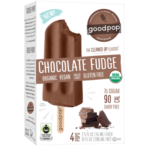 Goodpop Chocolate Fudge Frozen Bars, Austin, Texas 4 pack Goodpop Chocolate Fudge Frozen Bars, Austin, Texas 4 pack