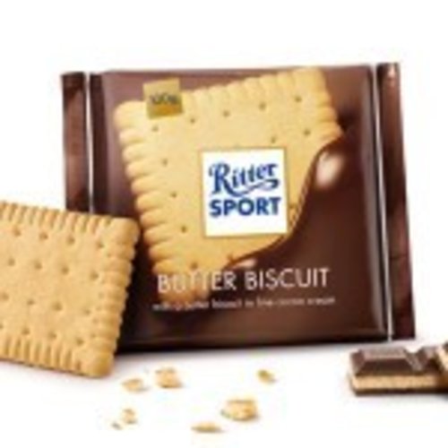 Ritter Sport Butter Biscuit Chocolate Bar 3.5oz, Germany