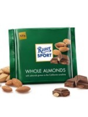 Ritter Sport Whole Almonds Milk Chocolate Bar 3.5oz, Germany