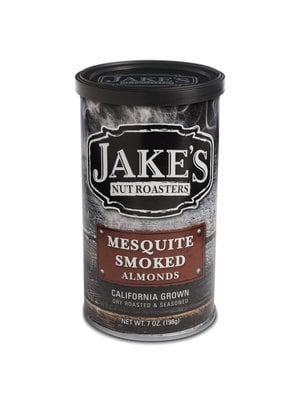 Jake's Mesquite Smoked Almonds 7oz. can, Newman, California