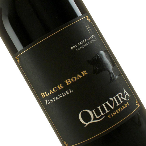 Quivira 2017 Zinfandel "Black Boar" Dry Creek Valley, Sonoma County Quivira 2017 Zinfandel "Black Boar" Dry Creek Valley, Sonoma County