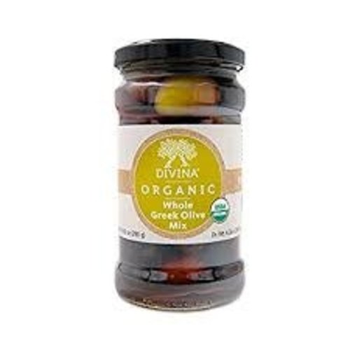 Divina Organic Greek Olive Mix, Greece, 10.2 oz. jar Divina Organic Greek Olive Mix, Greece, 10.2 oz. jar