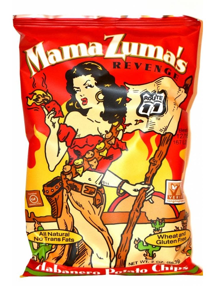 Route 11 Mama Zuma's Revenge Potato Chips 2oz Bag, Mount Jackson, Virginia
