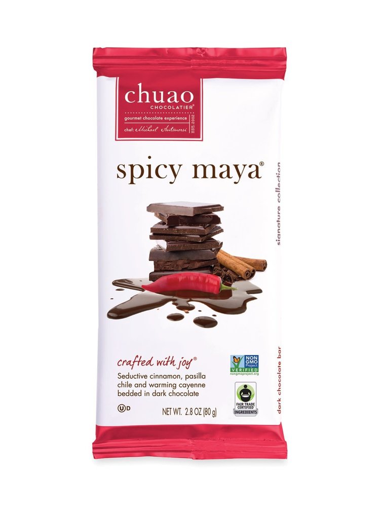 Chuao Spicy Maya Chocolate Bar, Carlsbad, CA 2.8 oz.