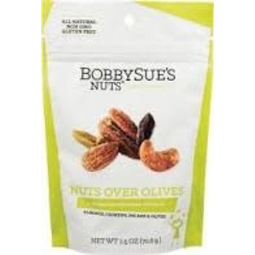 Bobbysue's Nuts "Nuts Over Olives" 2.5oz Bobbysue's Nuts "Nuts Over Olives" 2.5oz