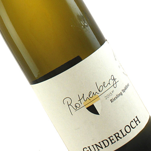 Gunderloch 2015 Riesling Spatlese, Nackenheim Rothenberg, Rheinhessen Gunderloch 2015 Riesling Spatlese, Nackenheim Rothenberg, Rheinhessen