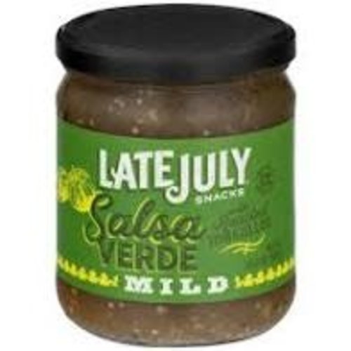 Late July Snacks Salsa Verde Mild, 15.5oz, North Carolina