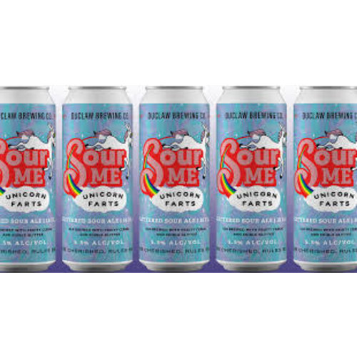 Duclaw "Sour Me Unicorn Farts" Glittered Sour Ale 16oz cans - Baltimore, MD Duclaw "Sour Me Unicorn Farts" Glittered Sour Ale 16oz cans - Baltimore, MD