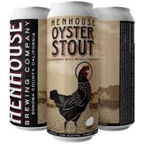 HenHouse Brewing "Oyster Stout" Brewed w/Whole Oysters 16oz can - Sonoma County, CA