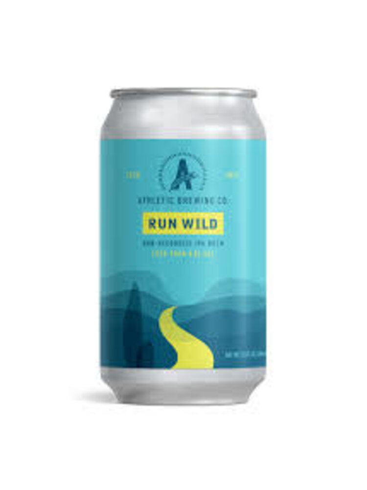 Athletic Brewing "Run Wild" Non Alcoholic IPA 12oz Can - San Diego, CA