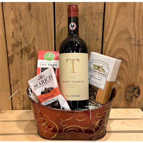 Villa Trasqua Chianti Classico Single Bottle Gift Basket Villa Trasqua Chianti Classico Single Bottle Gift Basket