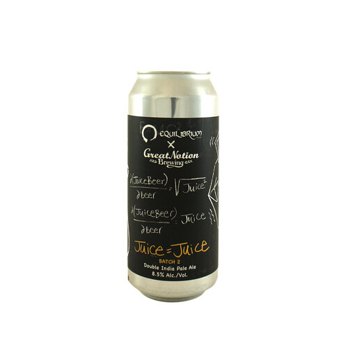 Equilibrium Brewery/Great Notion Brewing "Juice = Juice" Double India Pale Ale 16oz Can - Middletown, NY