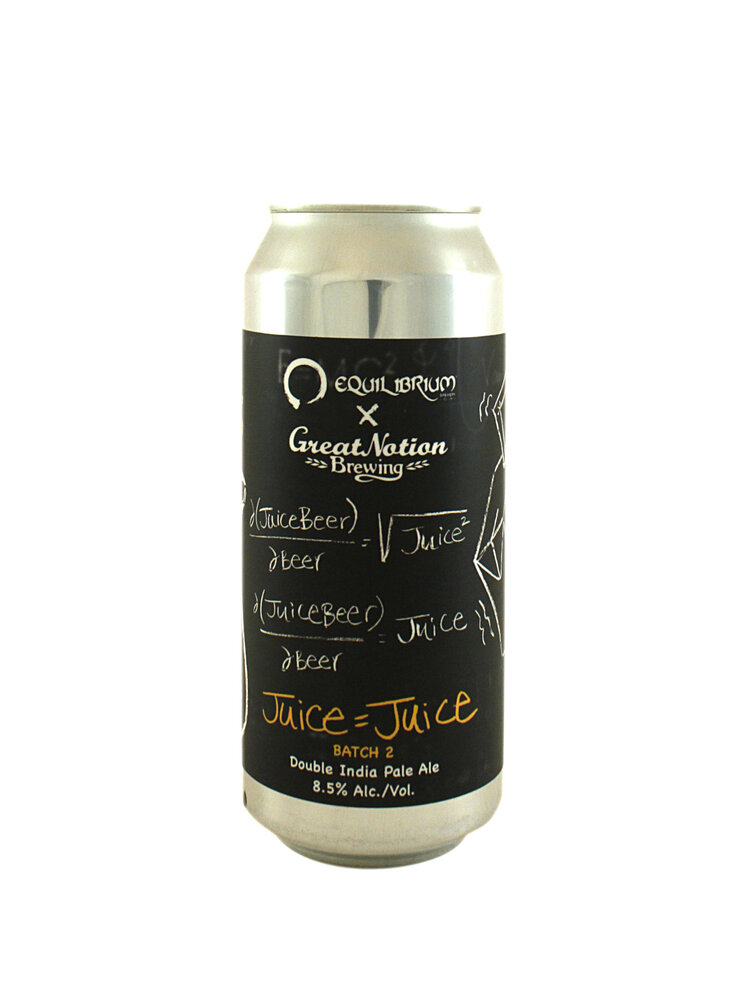 Equilibrium Brewery/Great Notion Brewing "Juice = Juice" Double India Pale Ale 16oz Can - Middletown, NY