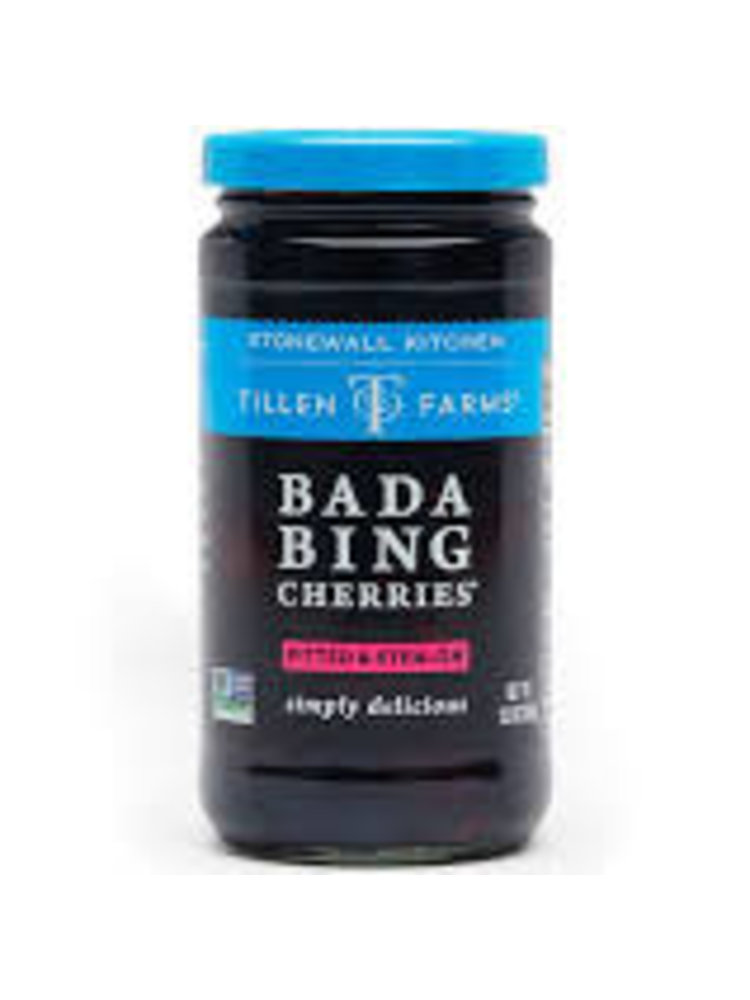 Tillen Farms Bada Bing Cherries 13.5oz Jar, Pitted & Stem On
