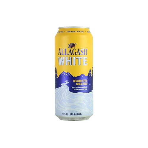 Allagash "White" Belgian-Style Wheat Beer 16oz. Can Portland, Maine Allagash "White" Belgian-Style Wheat Beer 16oz. Can Portland, Maine
