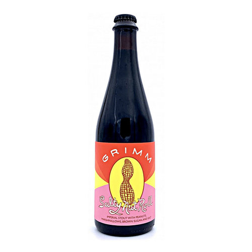 Grimm Brewing "Salty Nut Roll" Imperial Stout w/ Peanuts, Marshmallows, Brown Sugar & Salt 16.9oz. Bottle - Brooklyn, NY Grimm Brewing "Salty Nut Roll" Imperial Stout w/ Peanuts, Marshmallows, Brown Sugar & Salt 16.9oz. Bottle - Brooklyn, NY
