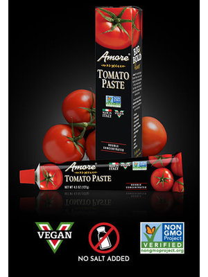 Amore Double Concentrated Tomato Paste Tube, 4.5 oz