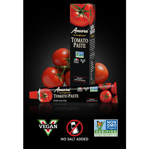 Amore Double Concentrated Tomato Paste Tube, 4.5 oz Amore Double Concentrated Tomato Paste Tube, 4.5 oz